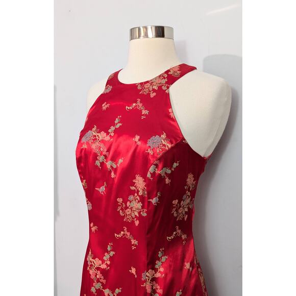 All That Jazz Red Cheongsam Style Slip Dress - Picture 5 of 7